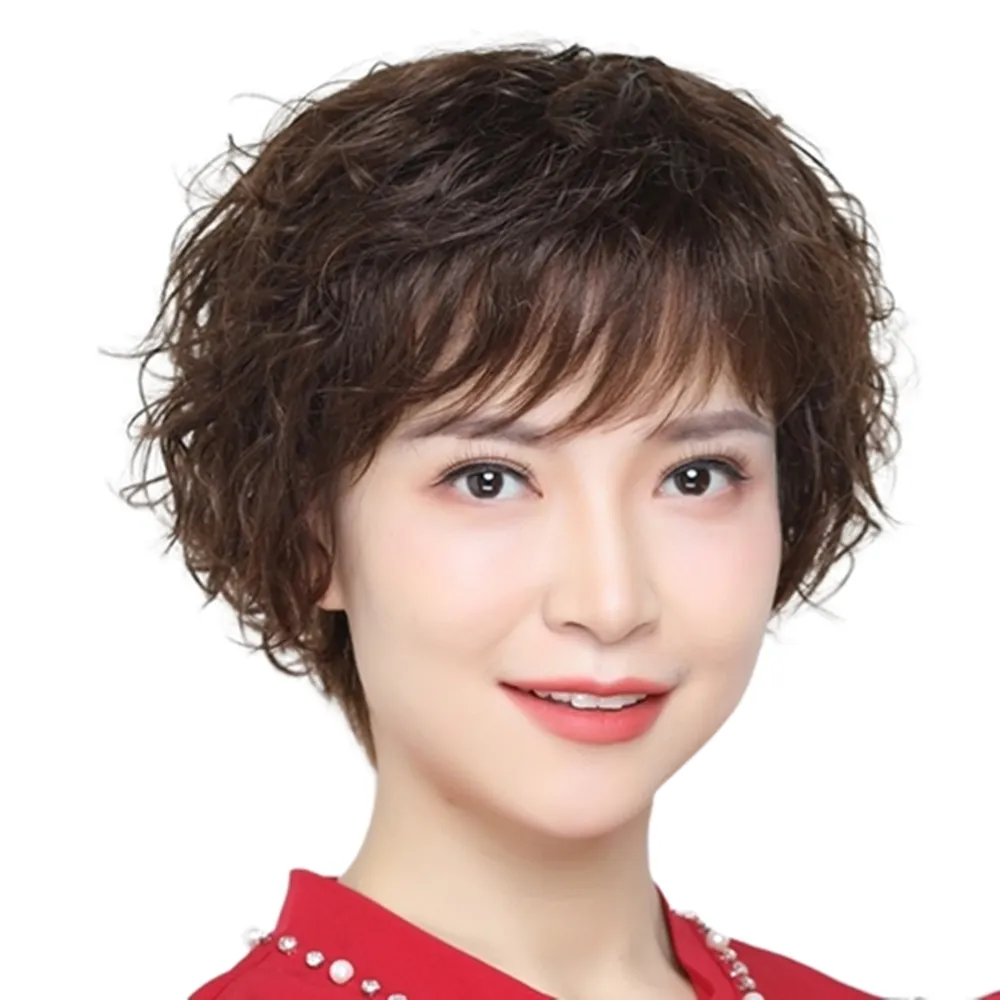 女假髮整頂真髮絲-短髮時尚自然修臉波波頭母親節禮物3色74ai9【巴黎精品】 歷史價格詳細信息