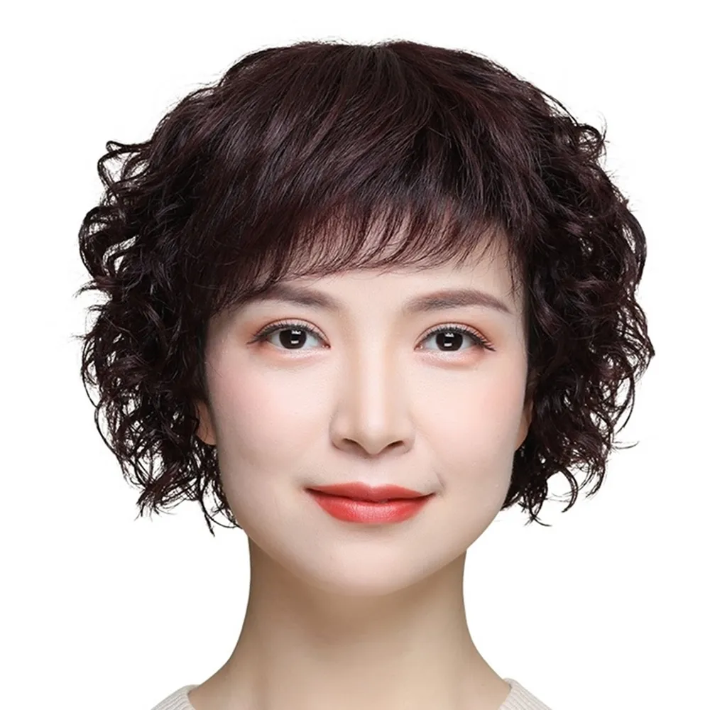 女假髮整頂真髮絲-短髮時尚自然修臉波波頭母親節禮物3色74ai9【巴黎精品】 歷史價格詳細信息