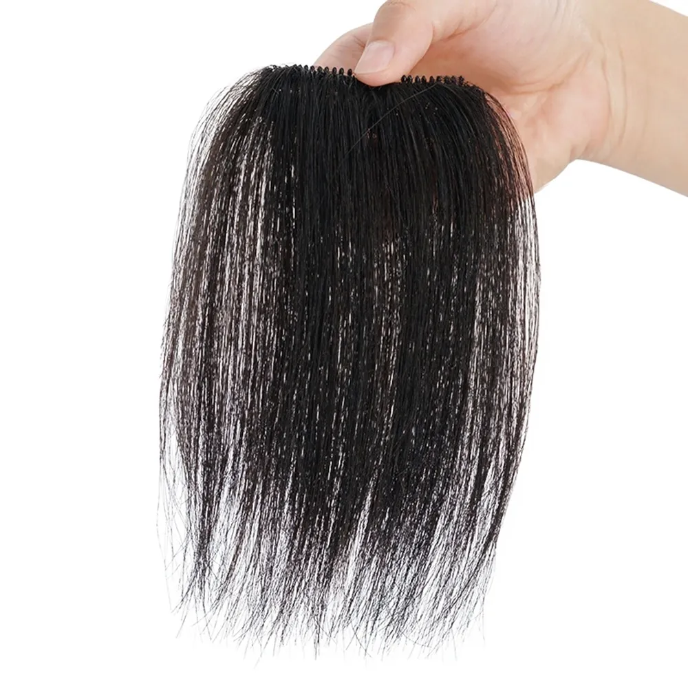 假髮片女手織全遞針頭頂補發真人發蓬鬆增發量自然遮白髮真發發片 歷史價格詳細信息