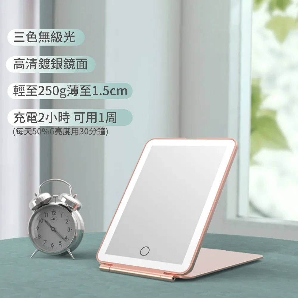 【LED三色燈】化妝鏡 五倍鏡 USB充電化妝鏡 鏡子 LED鏡子 梳妝鏡 化妝鏡子 補光化妝鏡【KA108】 歷史價格詳細信息