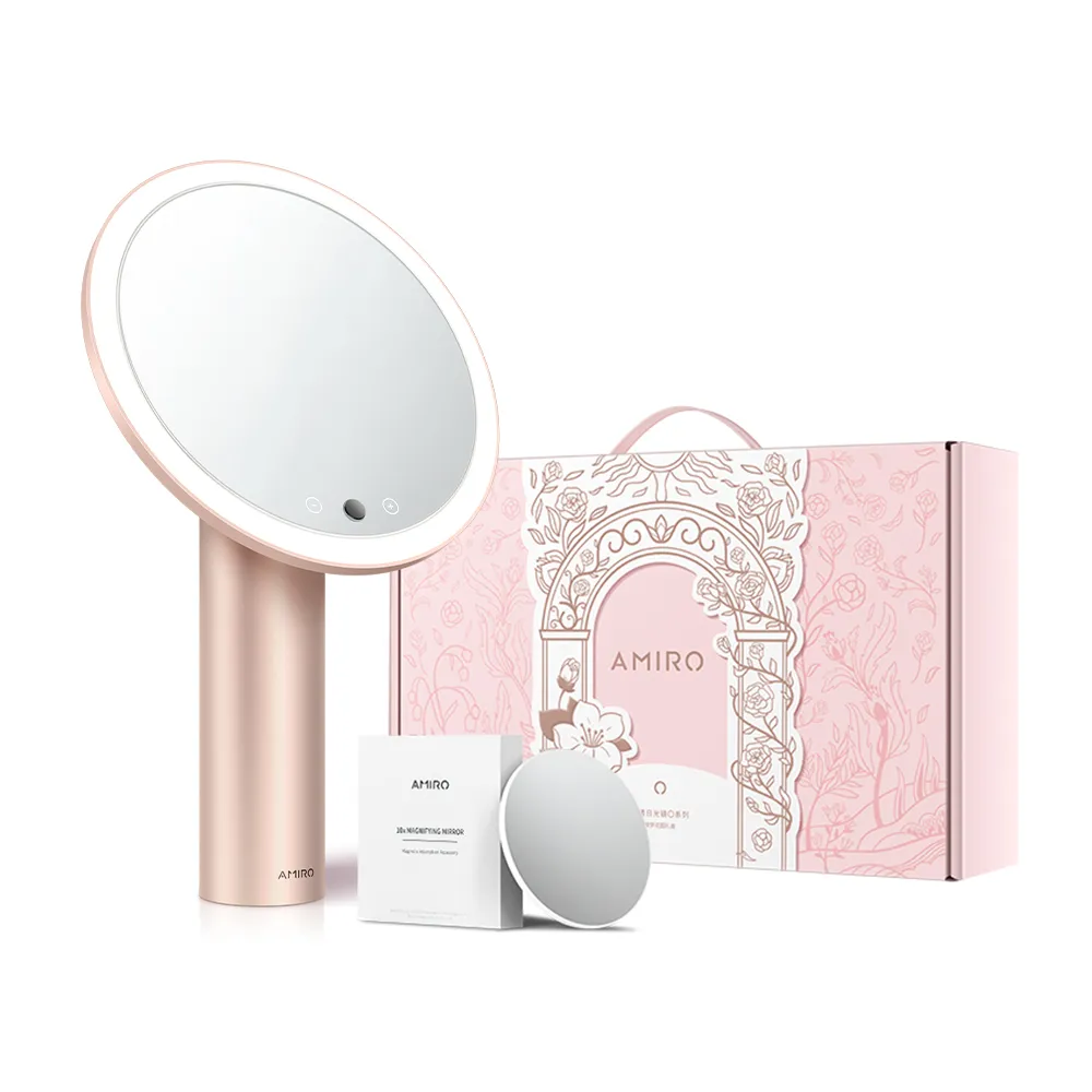 【AMIRO】 Oath自動感光LED化妝鏡-向陽覓光禮盒-英倫綠 歷史價格詳細信息
