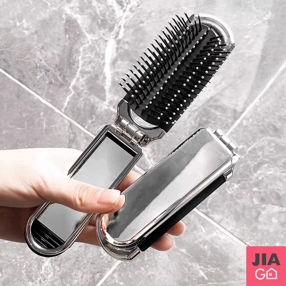 折疊便攜化妝鏡氣囊梳 適用 梳子 折疊梳子 頭髮梳 隨身梳 歷史價格詳細信息