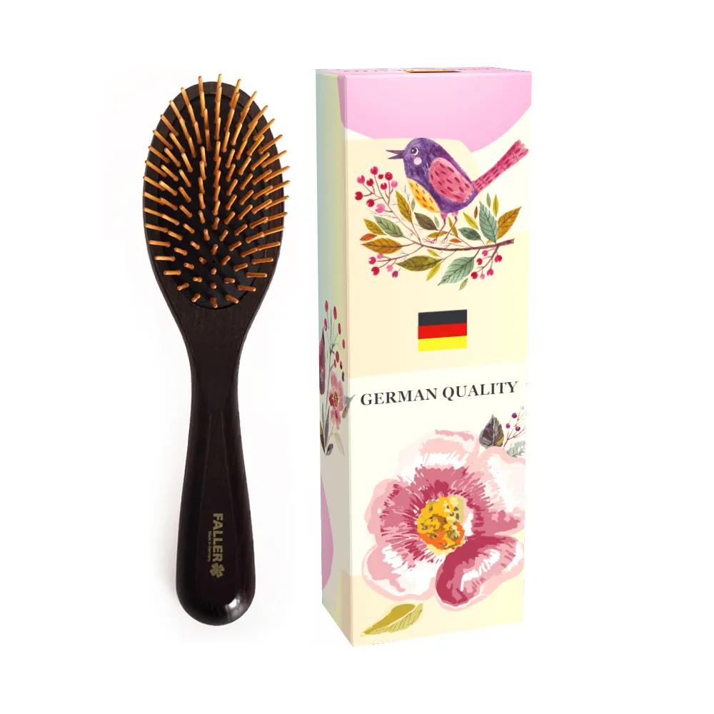 德國FALLER芙樂 德國製大尺寸FSC圓珠橢圓櫸木氣墊木齒梳 歷史價格詳細信息