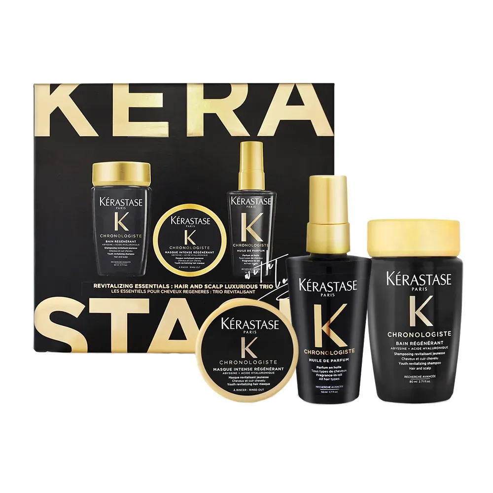 KERASTASE 卡詩 黑鑽極萃逆時奢華組(髮油100ml+髮膜200ml+髮浴250ml)-國際航空版【美麗購】 歷史價格詳細信息