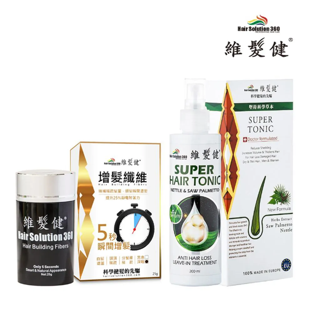 【維髮健】日間增髮夜間養髮組(深咖)2+2(養髮液*2+纖維*2) 歷史價格詳細信息