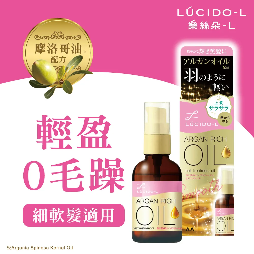 樂絲朵 摩洛哥護髮精華油 60ml 護髮油 一般型/滋潤型/修護型  LUCIDO-L 【DDBS】 歷史價格詳細信息