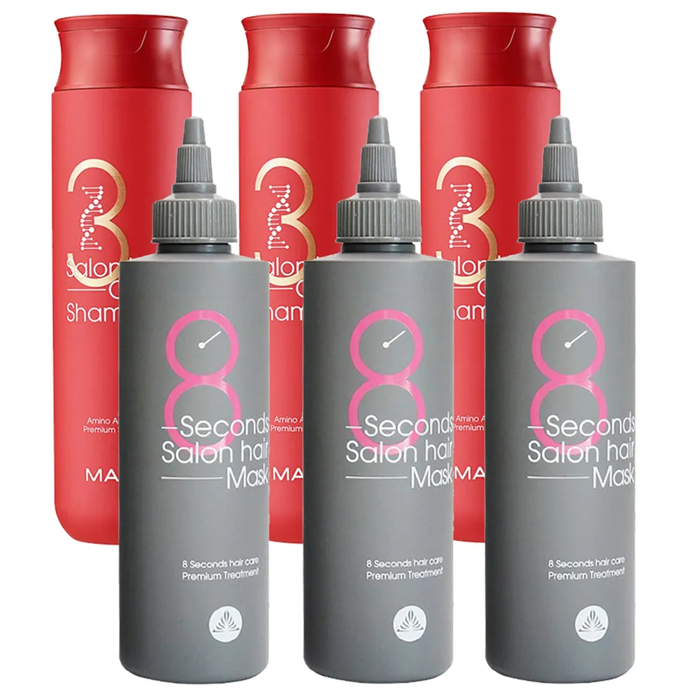 MASIL 胺基酸修復洗髮精300ml+8秒沙龍縮時髮膜200ml(各2,4件組) 歷史價格詳細信息