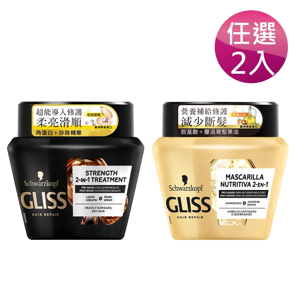 Schwarzkopf 施華蔻 GLISS 極致修護 超值2入組 歷史價格詳細信息