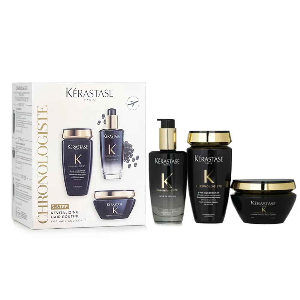 KERASTASE 卡詩 黑鑽極萃逆時奢華組(髮油100ml+髮膜200ml+髮浴250ml)-國際航空版【美麗購】 歷史價格詳細信息