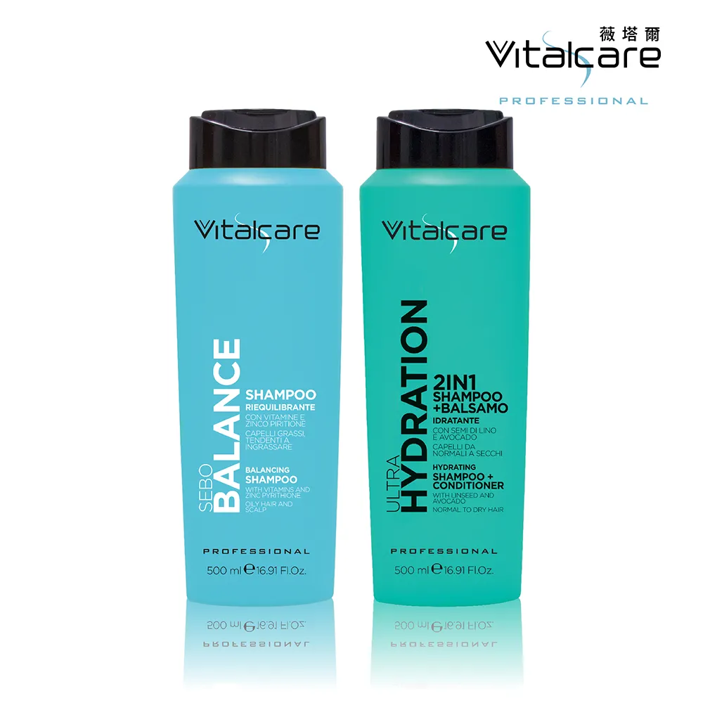 【Vitalcare 薇塔爾】控油保濕洗髮乳加強二件組-頭皮平衡洗髮乳500ml+洗護二合一保濕洗髮乳500ml 歷史價格詳細信息
