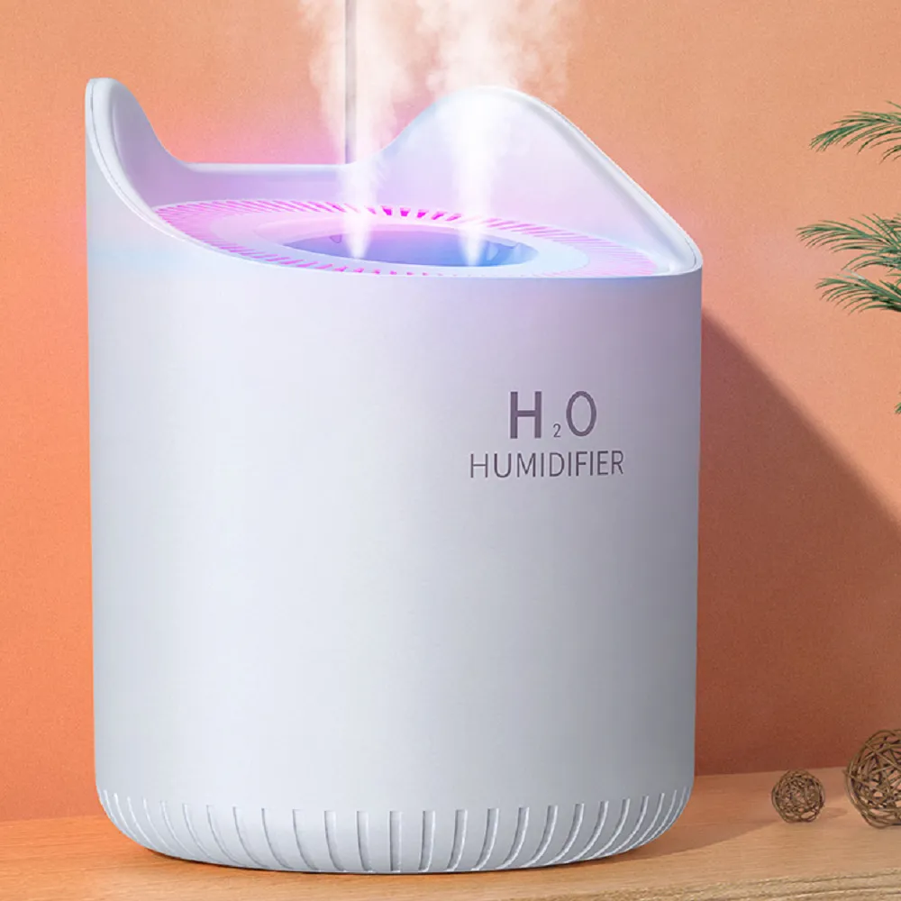 HUMIDIFIER 新款1.5L智能濕度顯示霧化水氧機 空氣加濕器 薰香機T15 (透明白) 歷史價格詳細信息