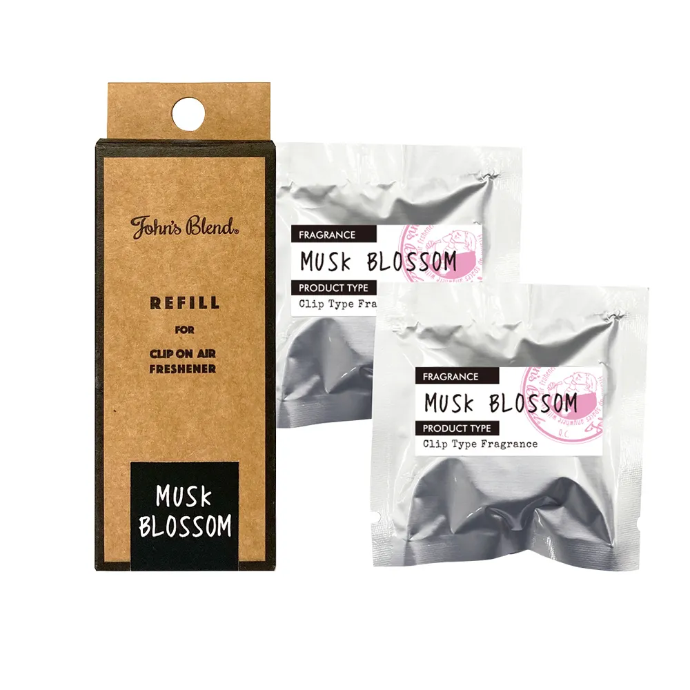(2盒)日本John's Blend-汽車專用方形夾式空氣芳香劑1入/盒 歷史價格詳細信息