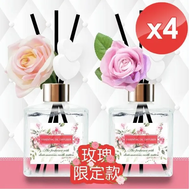 【QiMart】法國精油玫瑰造型珪藻土擴香瓶-200ml/瓶-1入組 歷史價格詳細信息