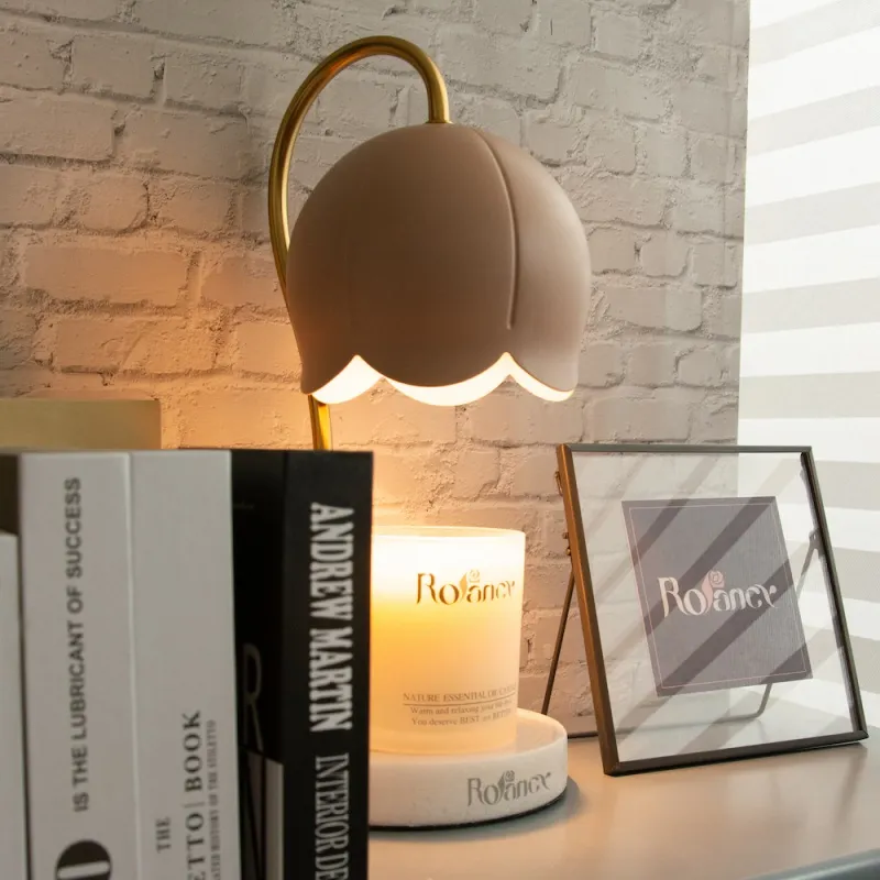 【Rofancy 洛帆晞】仿木定時款融蠟燈-玻璃公主-奶茶色+180g香氛蠟燭組合 歷史價格詳細信息