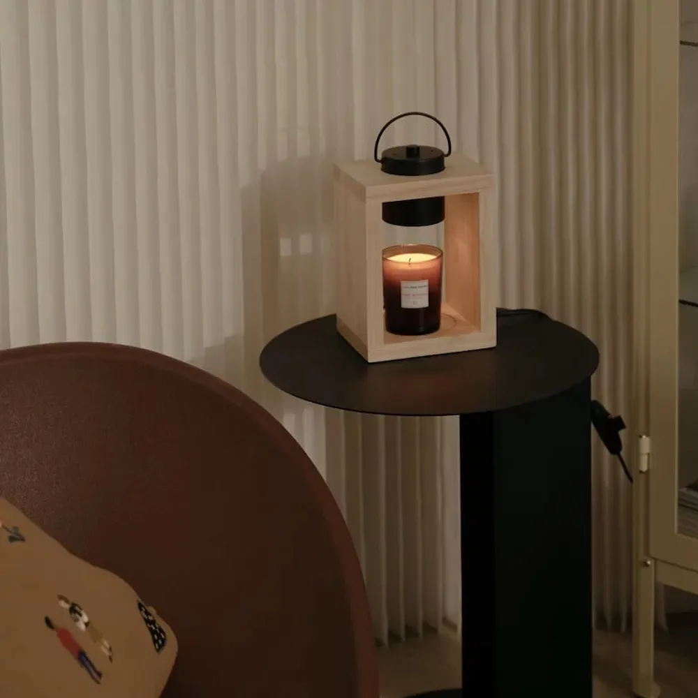 【HOOOME】可定時+可調光 香氛蠟燭暖燈 融蠟燈 融燭燈 禮盒包裝 - 時尚大理石款 (黑色) 歷史價格詳細信息