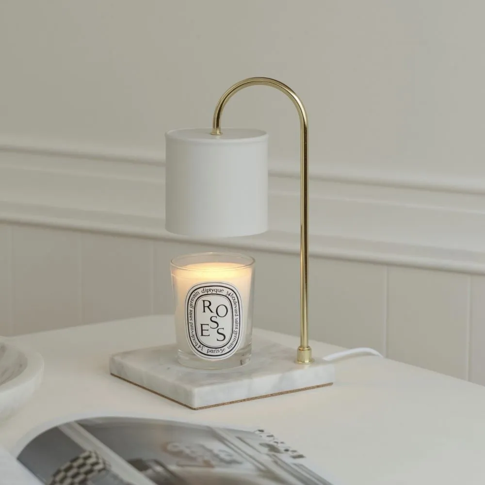 【HOOOME】可定時+可調光 香氛蠟燭暖燈 融蠟燈 融燭燈 禮盒包裝 - 時尚大理石款 (黑色) 歷史價格詳細信息