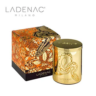 【西班牙皇室香氛 LADENAC】法貝熱彩蛋 淺藍金邊水晶瓶  220克 香氛蠟燭 香氛蛋 歷史價格詳細信息