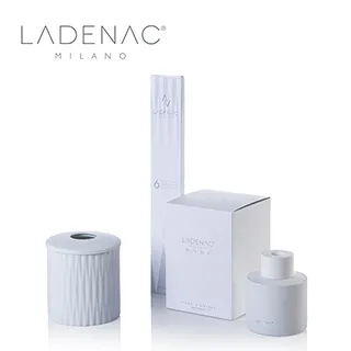 【西班牙皇室香氛 LADENAC】法貝熱彩蛋 淺藍金邊水晶瓶  220克 香氛蠟燭 香氛蛋 歷史價格詳細信息