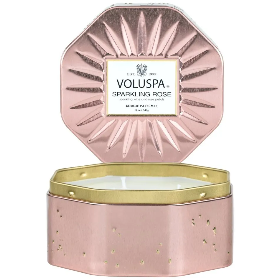美國 VOLUSPA 華麗年代 Sparkling Rose 玫瑰氣泡 浮雕玻璃罐 香氛蠟燭 340g 歷史價格詳細信息