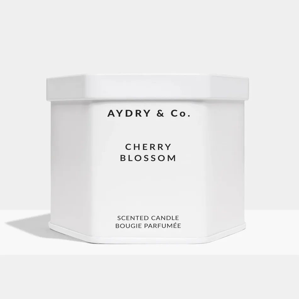 美國 AYDRY & Co. 日本櫻花 CHERRY BLOSSOM 簡約白色六角錫罐 3.5oz / 99g 香氛蠟燭 歷史價格詳細信息