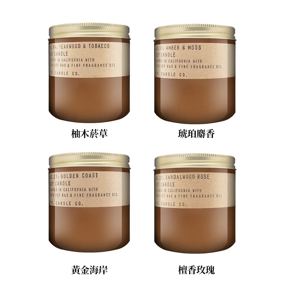 P.F. Candle Co.手工製室內擴香(3.5oz)-洛杉磯 柚木菸草 葡萄柚 琥珀綠苔 黃金海岸 北美松針 檀香 歷史價格詳細信息