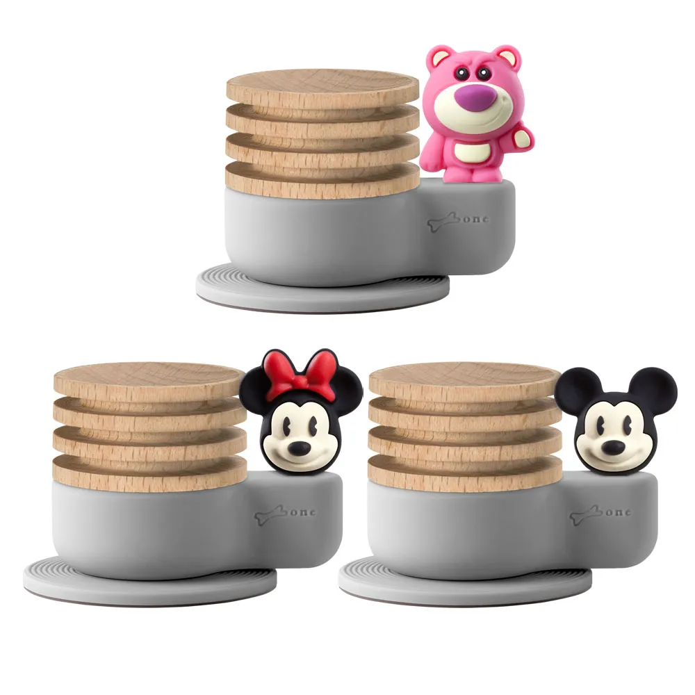 bone公仔束繩適用充電數據線收納器迪士尼米奇可愛卡通造型耳機繞線器纏線器集線器軟矽膠綁線帶萌趣 歷史價格詳細信息