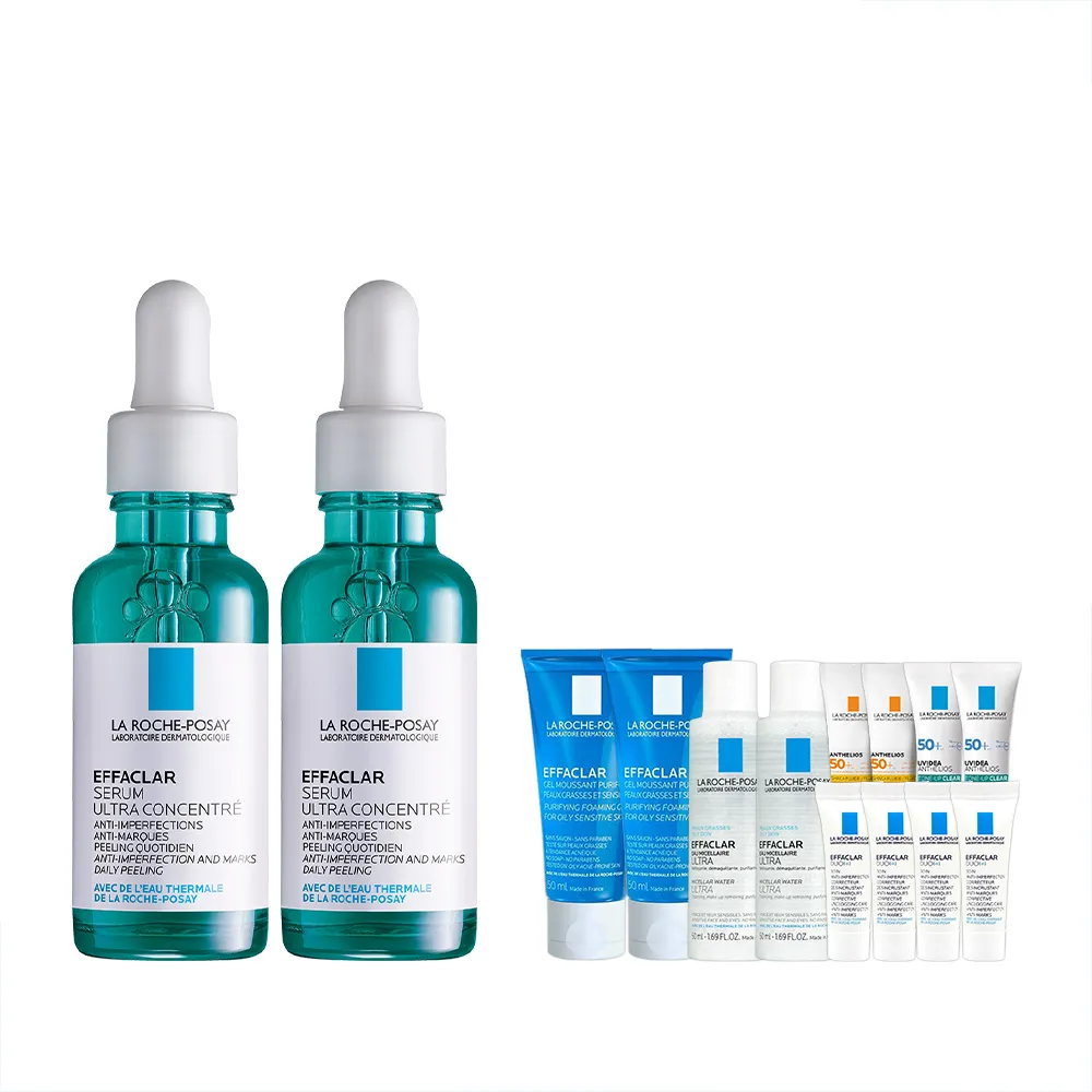 理膚寶水 極效三重酸煥膚精華 30ml+淨痘無瑕極效精華 40ml La Roche-Posay 官方旗艦店 歷史價格詳細信息