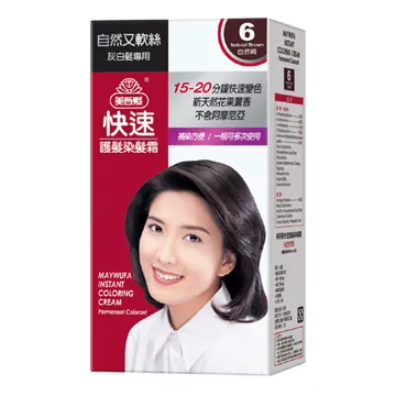 美吾髮快速護髮染髮6M自然亮黑【康是美】 歷史價格詳細信息