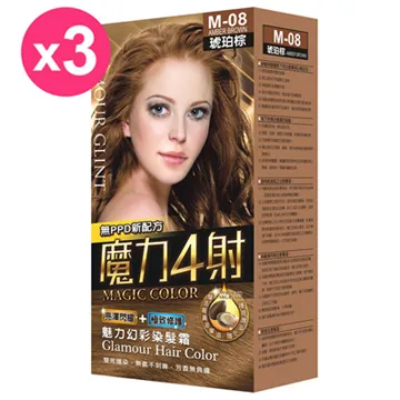 【魔力4射】魅力幻彩染髮霜-M02寶石紅-6入組 歷史價格詳細信息