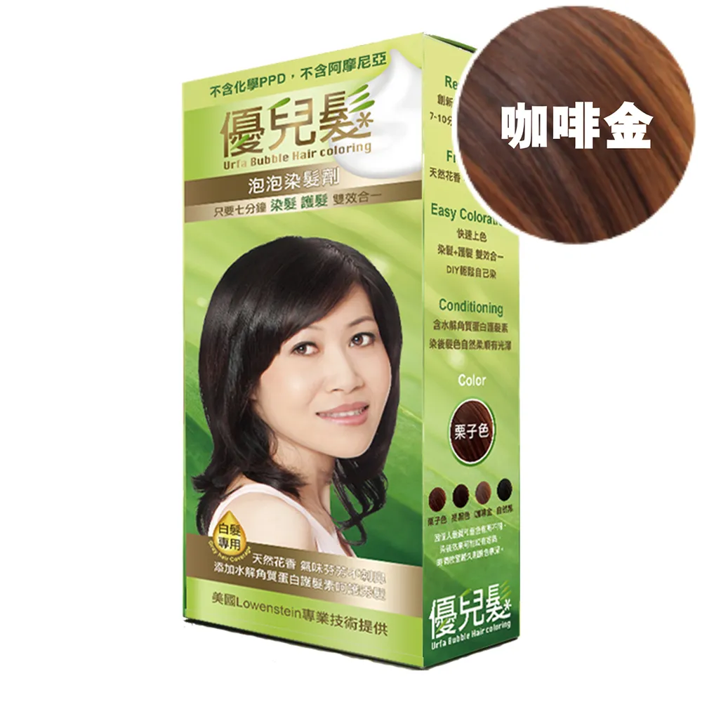 【優兒髮】美魔女泡泡染髮劑x3(咖啡金) 歷史價格詳細信息
