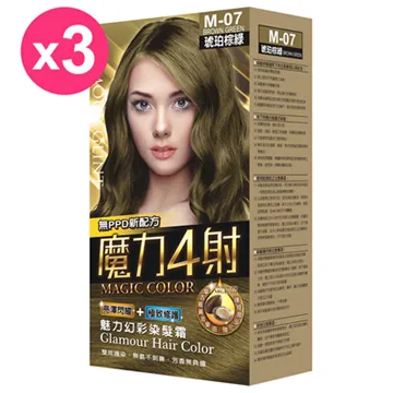 魔力4射魅力幻彩染髮霜 M-07琥珀棕綠 歷史價格詳細信息