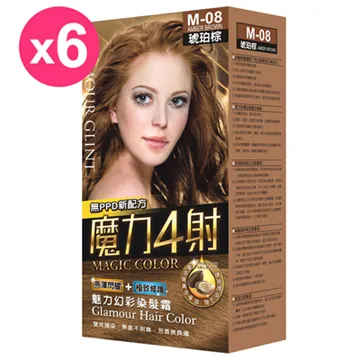 魔力4射魅力幻彩染髮霜 M-08琥珀棕 歷史價格詳細信息