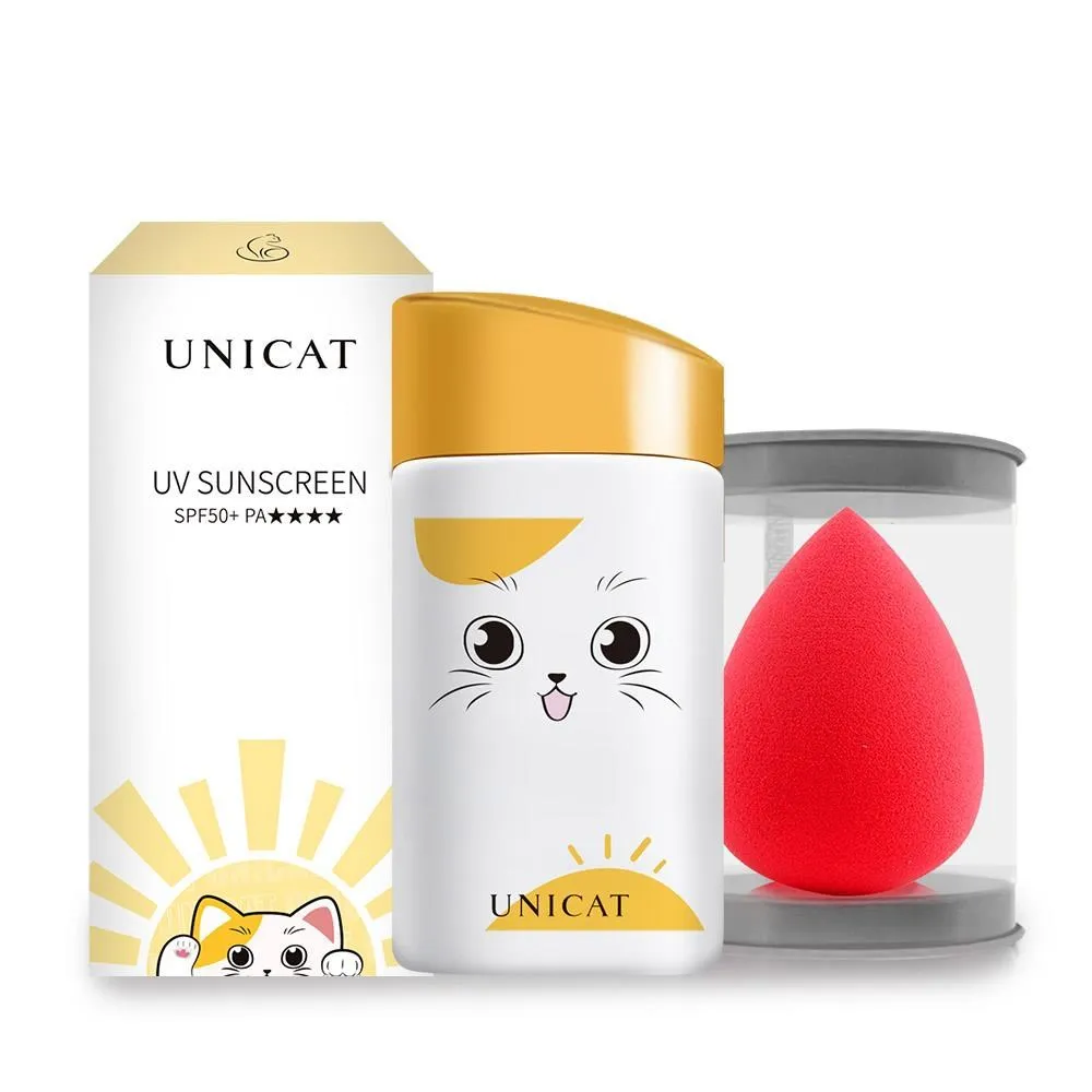 不沾口罩 萌貓超水感防曬隔離乳 50ml SPF50+ ★★★★ UNICAT 歷史價格詳細信息