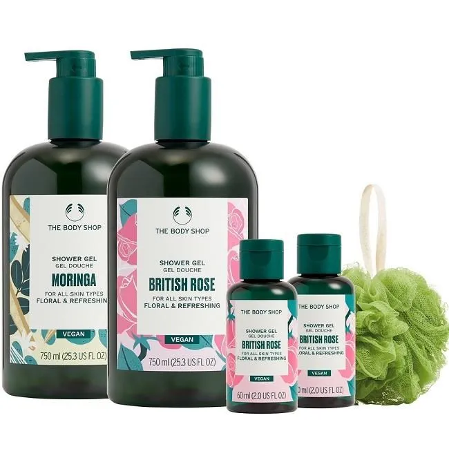 【THE BODY SHOP】果香沐浴旅行組(沐浴膠/乳60ML+ 滋養霜or磨砂膏50ML+滋養霜8ML) 歷史價格詳細信息