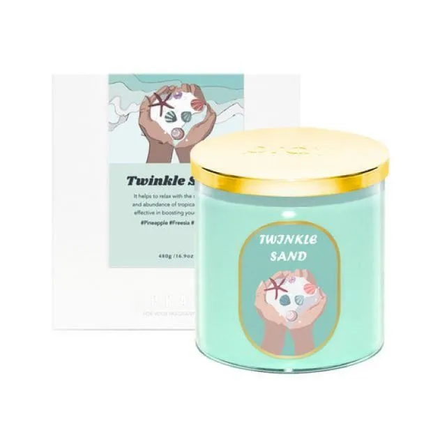 【韓國Pray】釜山嚴選蠟燭480g-如此耀眼 歷史價格詳細信息