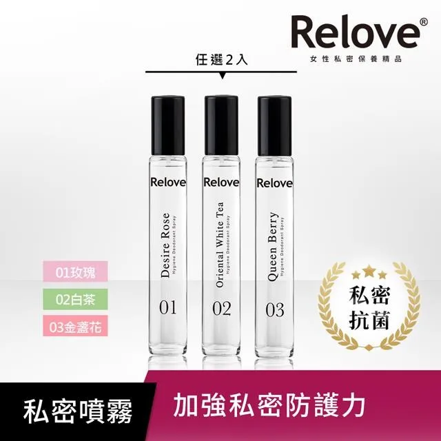 RELOVE G7私密護理抑菌噴霧15ml+私密肌30秒面膜濕紙巾x2包 歷史價格詳細信息