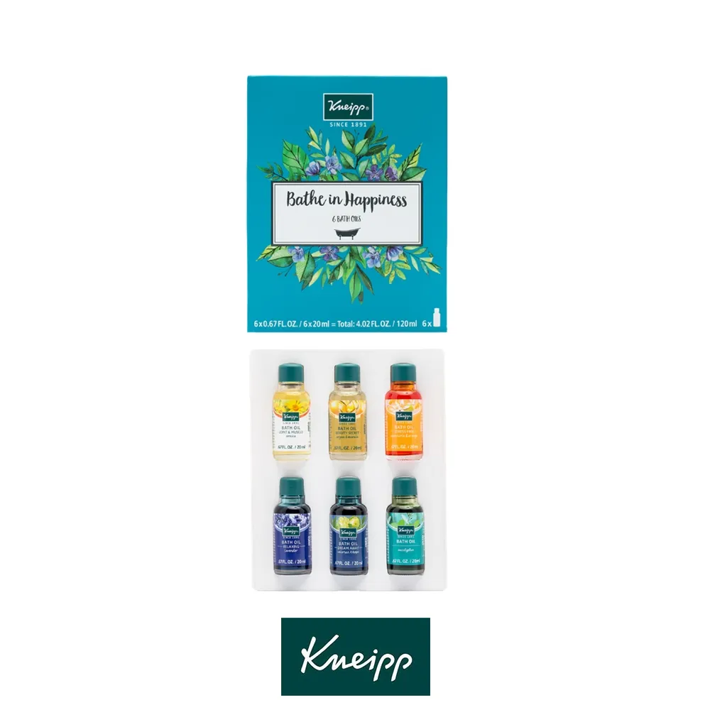 【Kneipp克奈圃】快樂泡澡精油禮盒(20mlx6入) 歷史價格詳細信息