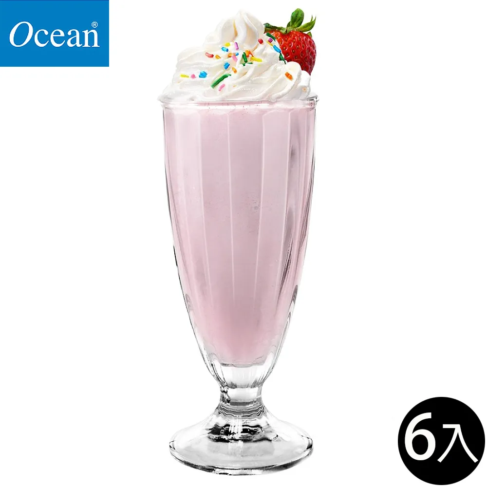 【Ocean】直紋杯系列-共4款《拾光玻璃》 香蕉船皿 蘇打杯 聖代杯 冰淇淋杯 玻璃杯 甜點杯 歷史價格詳細信息