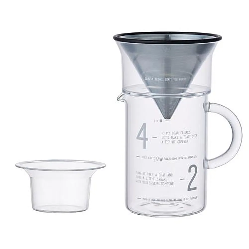 【咖啡沖泡組】316不銹鋼大濾杯x1+GLASSHOUSE台玻600ml咖啡壺x1-塑膠把 /泡咖啡/手沖咖啡(2入隨機) 歷史價格詳細信息