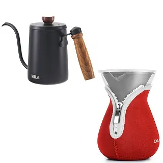 Driver 兩用咖啡濾杯壺組-紅色耶誕超值組 歷史價格詳細信息