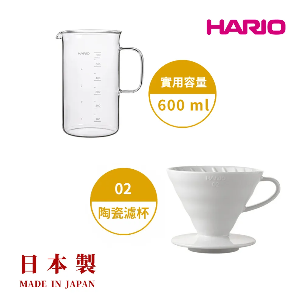 【HARIO】V60經典耐熱玻璃咖啡壺600ml(XVD-60B) 歷史價格詳細信息