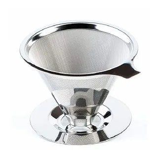 【免濾紙 反復使用】咖啡過濾網 304不鏽鋼滴漏 咖啡過濾器 300目超細漏漏鬥 雙層加密 咖啡壺漏鬥 過濾咖啡 過濾茶 歷史價格詳細信息
