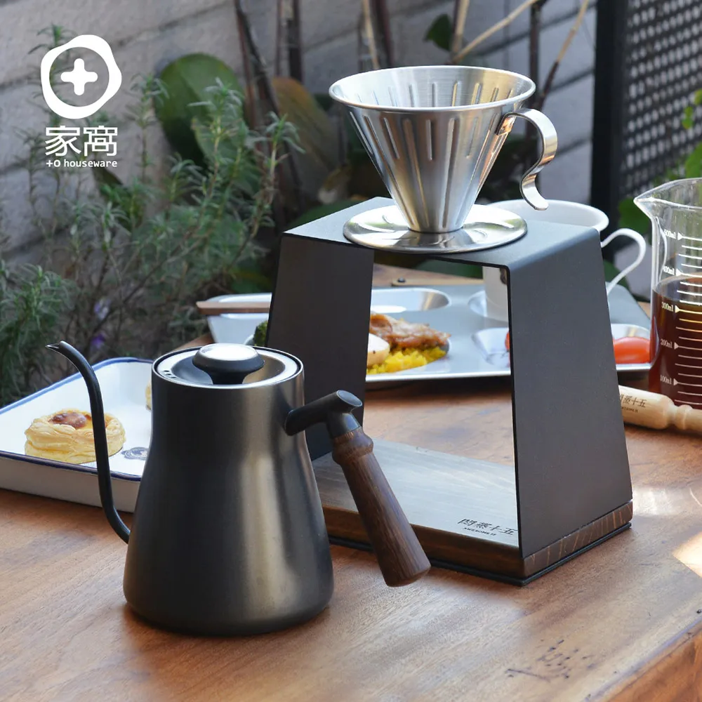 【+O家窩】悶蒸十五手工實木底座金屬手沖濾杯架 歷史價格詳細信息