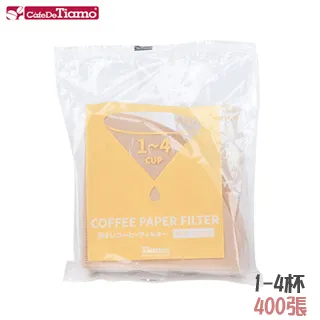 Tiamo V02 漂白圓錐咖啡濾紙 1-4人 100入日本製*4包(HG5597W) 歷史價格詳細信息