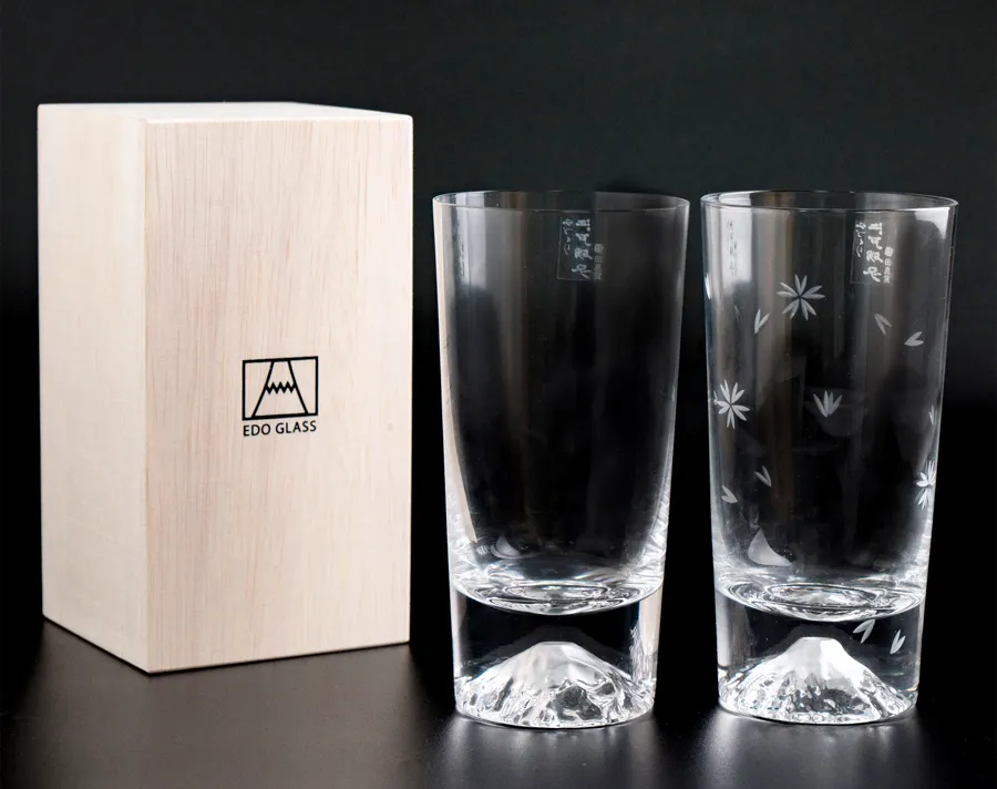 【田島硝子】日本手工吹製富士山經典款高杯對杯_TG15-015-T+TG15-015-T 歷史價格詳細信息