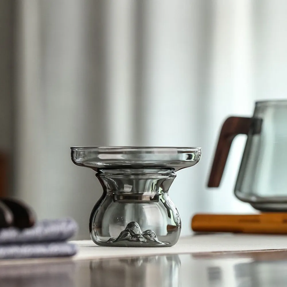 玻璃茶漏套裝茶濾網茶葉過濾器不繡鋼茶隔漏斗公道杯功夫茶具配件 歷史價格詳細信息