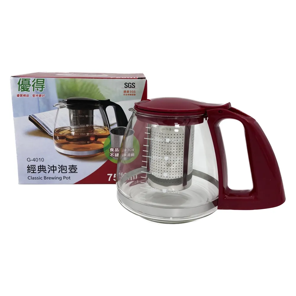 泡茶壺 750ml 不鏽鋼過濾網 茶壺 泡茶壺 沖茶壺 加厚耐熱高硼矽玻璃 茶具 花茶壺 功夫茶具茶壺 公道杯 公道壺 歷史價格詳細信息