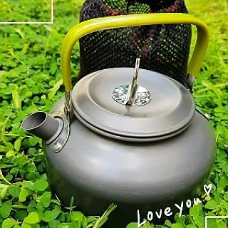 May Shop 野外茶壺野營鋁合金1.1L咖啡壺便攜開水壺【1101028019】 歷史價格詳細信息