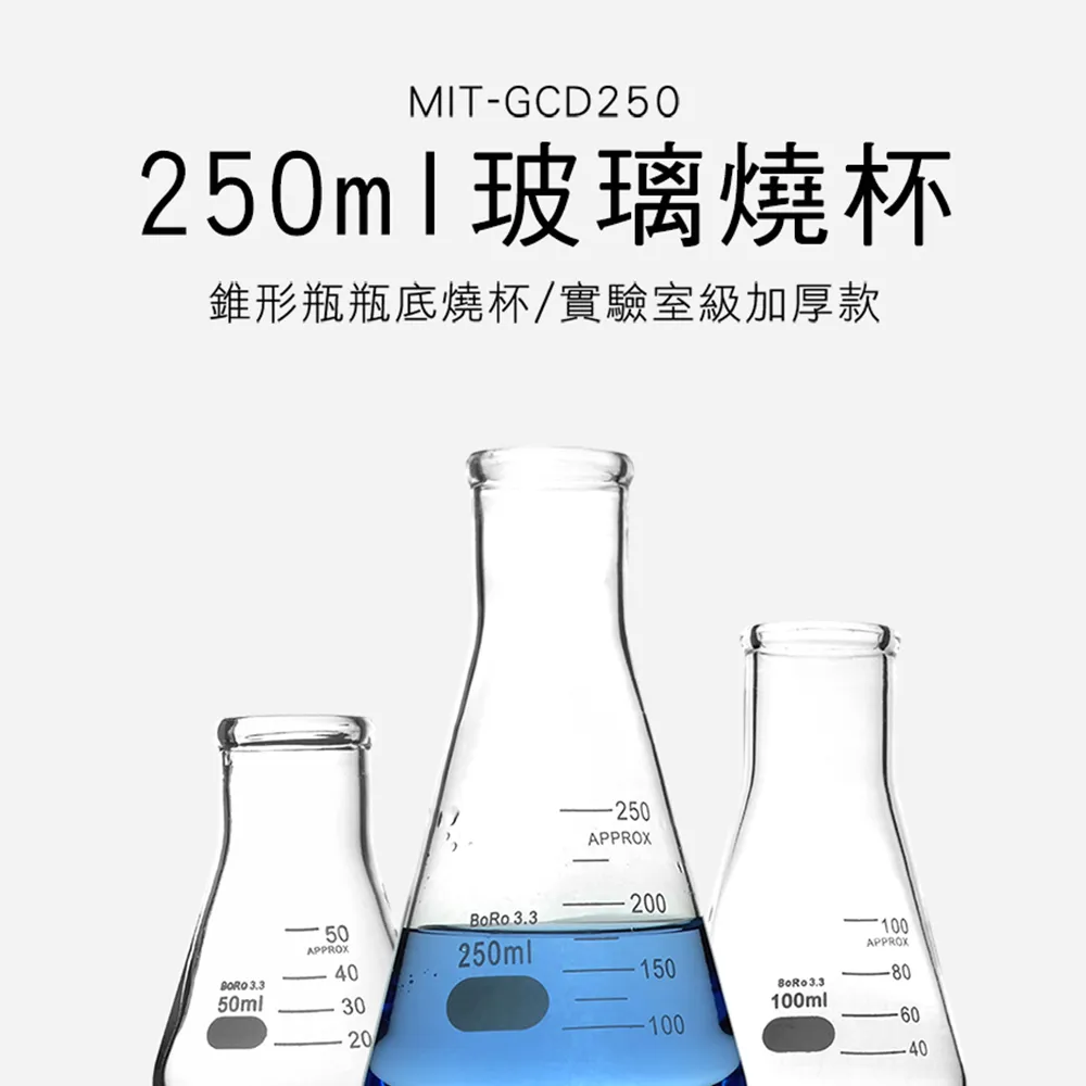 錐形瓶瓶底燒杯 兩入 耐高溫 三角燒杯1000ML 高硼矽材質 B-GCD1000*2 歷史價格詳細信息