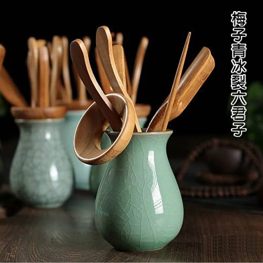 【古緣居】陶瓷五色條紋密封茶葉罐竹製禮盒套組(五罐一組) 歷史價格詳細信息